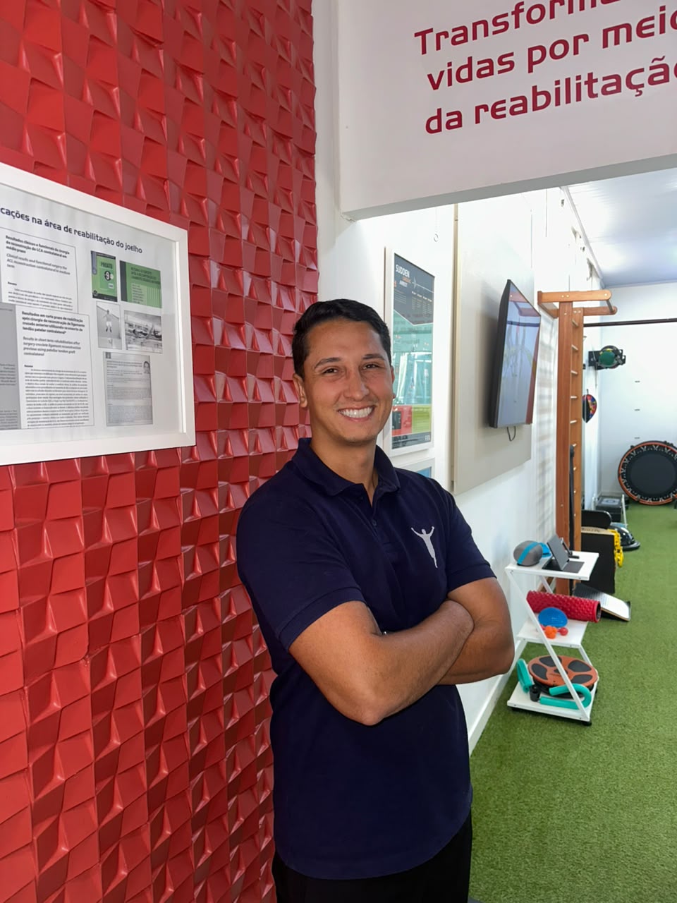 Retrato de Gabriel Resende, fisioterapeuta da Return to Play