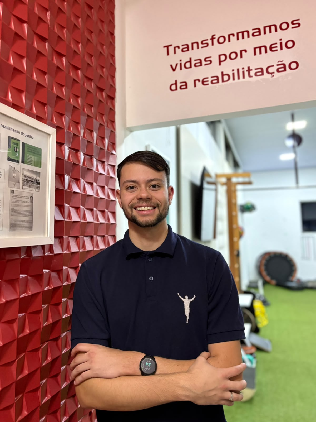 Retrato de Yan Zelaya, fisioterapeuta da Return to Play